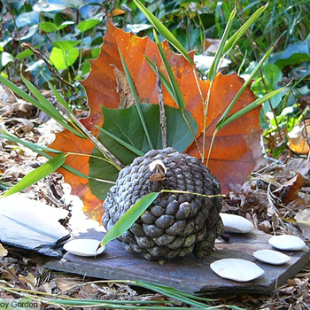  pine cone sculpture